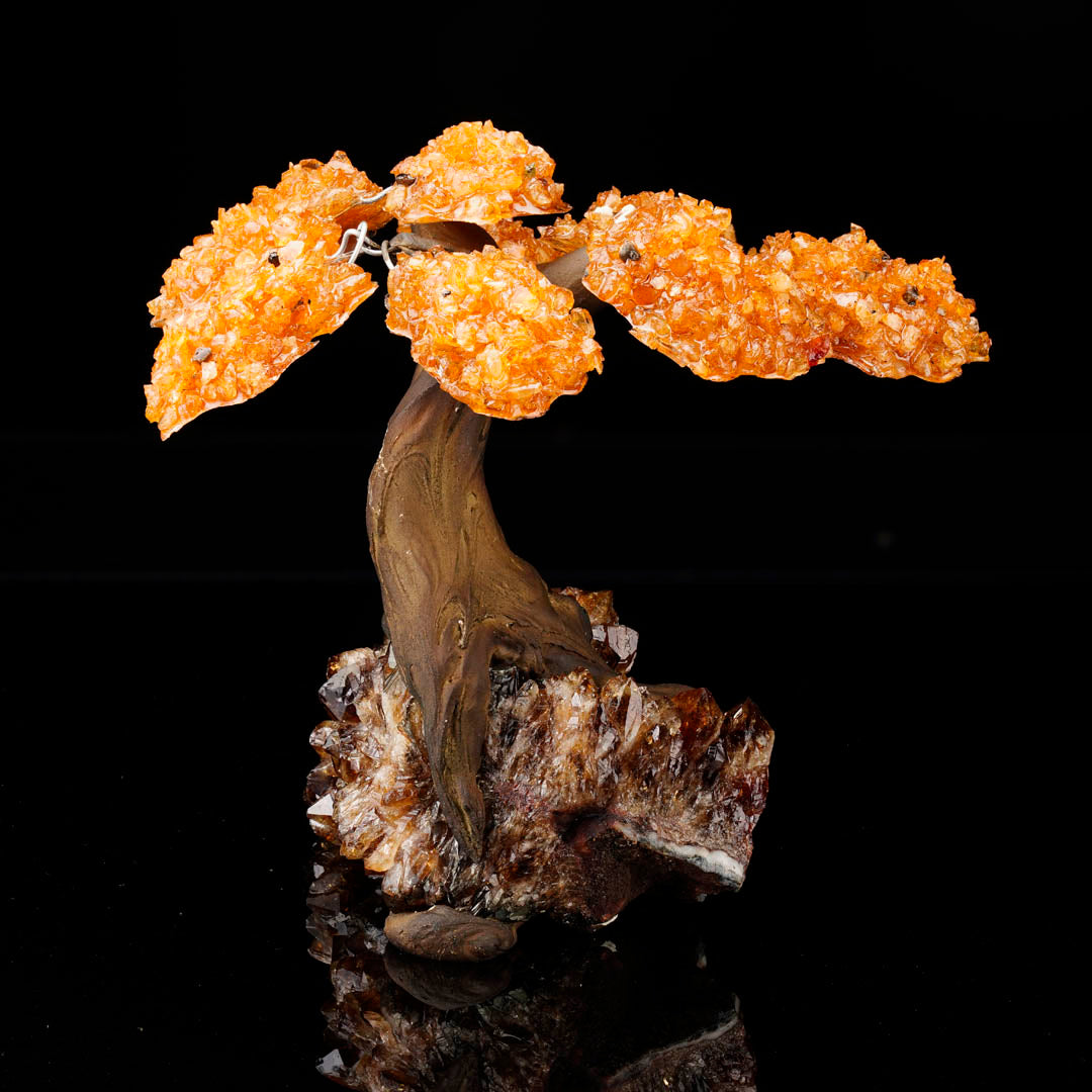 One of a kind Citrine Gemstone Tree on Citrine Stone Base – Spiritual Home Decor