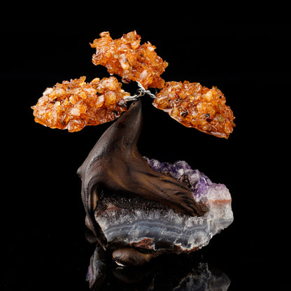 Citrine Gem Tree – Abundance Crystal Tree for Wealth & Home Decor | Feng Shui Gift