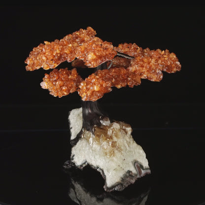 Handcrafted Citrine Gemstone Tree on Citrine Stone Base – Large Spiritual Home Decor Piece