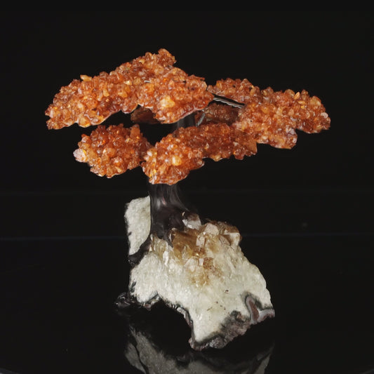 Handcrafted Citrine Gemstone Tree on Citrine Stone Base – Large Spiritual Home Decor Piece